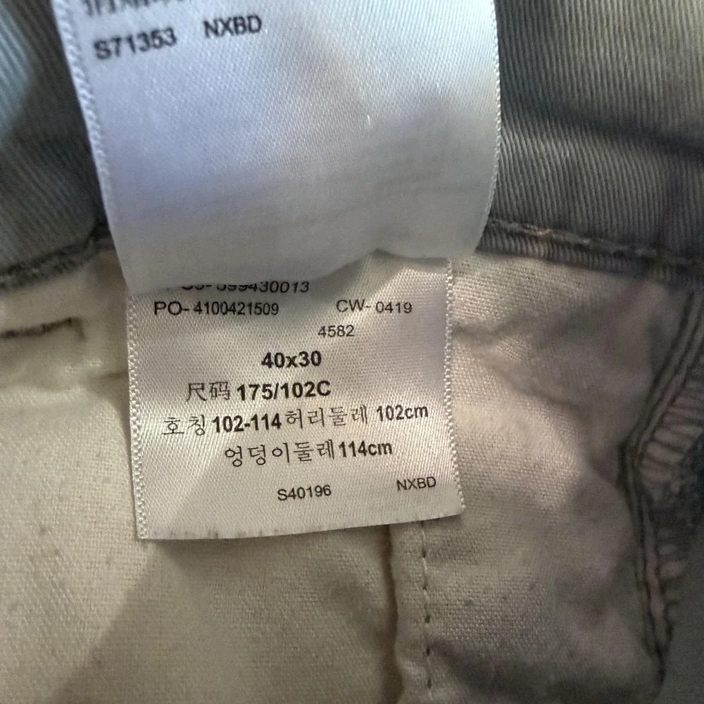 Signature Levi Strauss & Co Jeans Mens 40x30 Gray S67 Athletic Khakis Denim